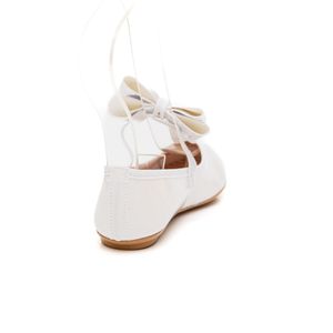 Sapatilha Molekinha Boneca Juvenil Menina Laço 2502.399 Branco