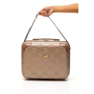 Frasqueira De Viagem Luxcel Gash Monograma   Fr10388ga Ouro