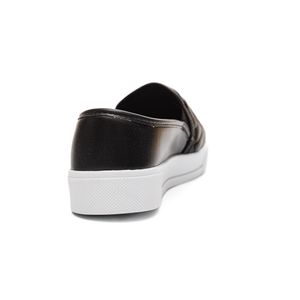Tênis Yoá Slip On Feminino Matelassê L-Al436 Preto