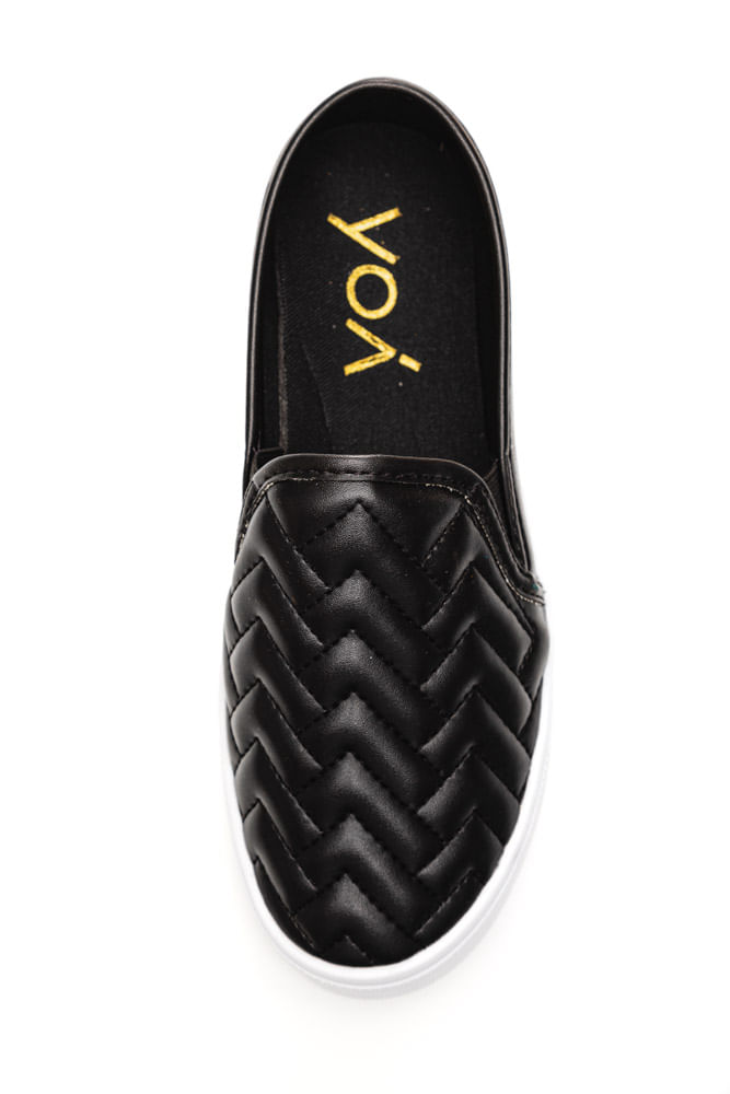 Tenis-Slip-On-Feminino-Adulto-Yoa-L-Al436-Preto