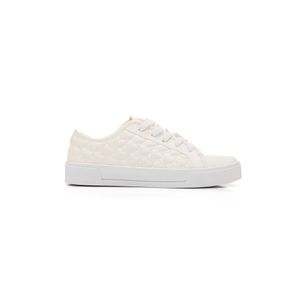 Tênis Yoá Casual Feminino Matelassê L-Al505 Branco