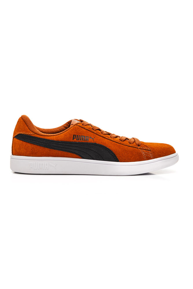 Tênis Puma Smash V2 Casual Masculino 367147-73 Marrom