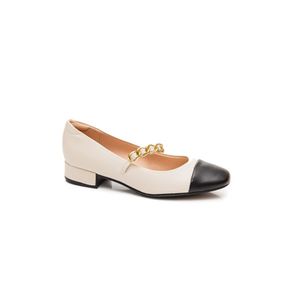 Sapato Moleca Boneca Feminino Corrente 5795.104 Off-White