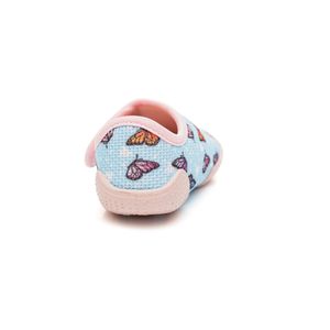Sapato Klin Casual Infantil Menina Velcro 179.088 Azul Claro