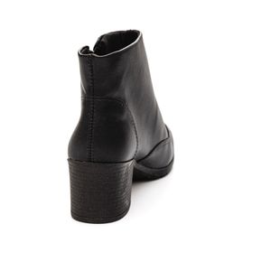 Bota Campesi Ankle Boot Feminina Zíper L9321-02 Preto