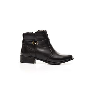 Bota Crisdan Ankle Boot Feminina Zíper 8676 Preto