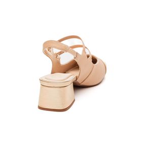 Sapato Bebecê Chanel Feminino Fivela T4618 Nude