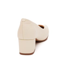 Sapato Modare Ultra Conforto Feminino Salto Baixo 7373.100 Off-White