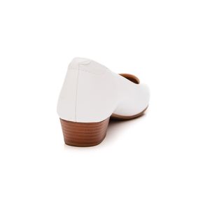 Sapato Modare Conforto Feminino Salto Baixo 7032.500 Branco