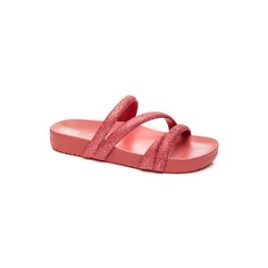 Chinelo Zaxy Slide Feminino Glitter 18956-Ay010 Rosa Escuro