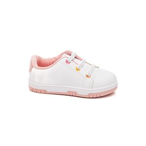 Tênis Molekinha Bebê Casual Florzinhas 2728.107 Branco