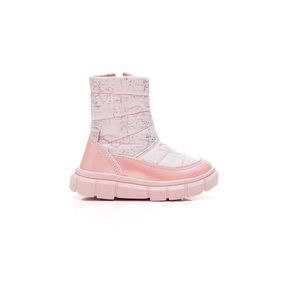 Bota World Colors Infantil Menina Cano Curto Borboleta 287.008 Rosa