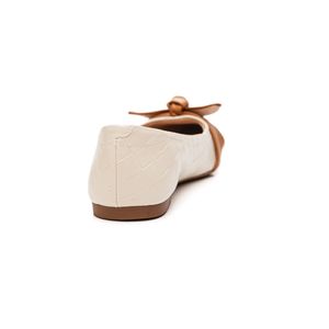 Sapatilha Modare Casual Feminina Laço 7334.233 Off-White
