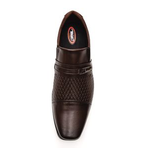 Sapato West Line Social Masculino Texturizado 814cm Marrom