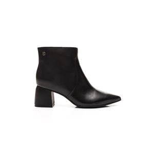 Bota Bottero Cano Curto Feminina Couro 362101 Preto