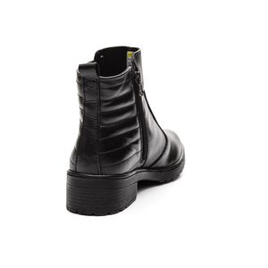 Bota Amarok Cano Curto Feminina Zíper 911k-2 Preto