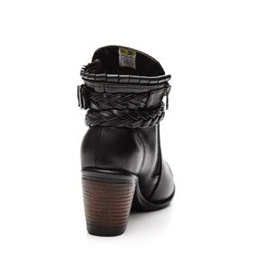 Bota Amarok Cano Curto Feminina Zíper 945-1 Preto