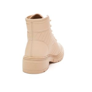 Bota Dakota Coturno Feminino Cadarço G9571 Off-White