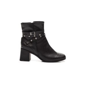 Bota Bottero De Cano Curto Feminina Couro  361802 Preto