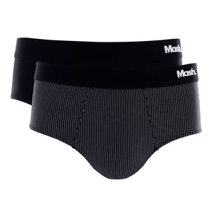 Kit 2 Cuecas Slip Microfibra Mash Lisa E Listrada 151.02 Preto