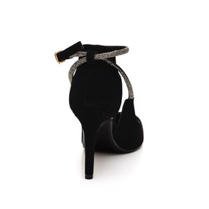 Sapato Bebecê Scarpin Feminino Strasst9430-216 Preto