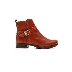 Bota Bottero Cano Curto Feminina Couro 361704 Caramelo