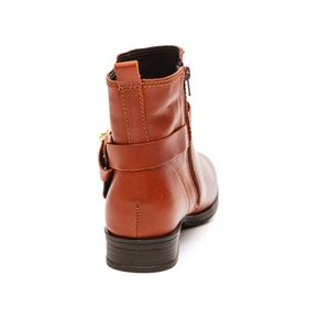 Bota Bottero Cano Curto Feminina Couro 361704 Caramelo