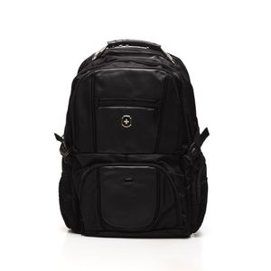 Mochila Executiva Yins Cabo De Aço Em Poliéster Sl04017 Preto