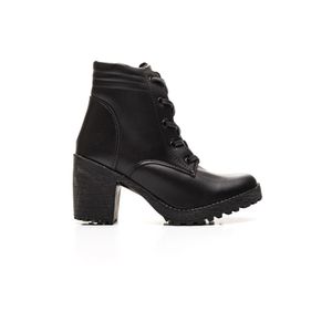 Bota Chá De Mel Coturno Feminino Cadarço 2059 Preto
