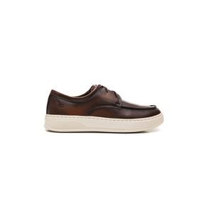 Sapato Democrata Denim Bold Casual Masculino 122120 Castanho