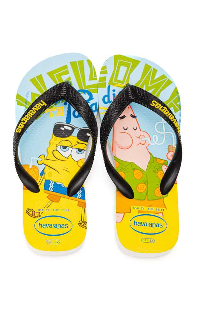 Chinelo-De-Dedo-Infantil-Menino-Havaianas-Top-Spongebob-Preto