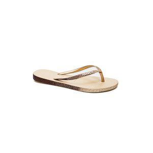 Chinelo De Dedo Havaianas Sparkle Feminino 0154 Bege