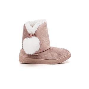 Bota Maria Emilia Esquimó Infantil Menina Zíper Rosa