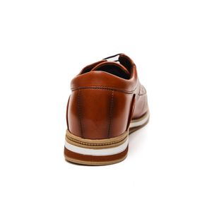 Sapato Tratos Casual Masculino Em Couro 3061 Marrom