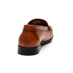 Sapato Tratos Mocassim Masculino Em Couro 350 Marrom