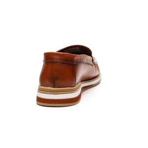 Sapato Tratos Mocassim Masculino Em Couro 3090 Marrom