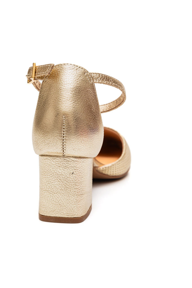 Sapato-Bottero-Scarpin-Aberto-Feminino-Salto-Grosso-354902-Ouro