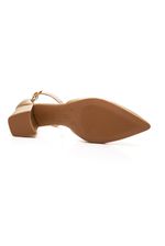 Sapato-Bottero-Scarpin-Aberto-Feminino-Salto-Grosso-354902-Ouro