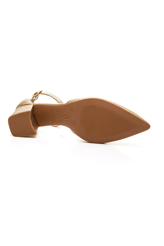 Sapato-Bottero-Scarpin-Aberto-Feminino-Salto-Grosso-354902-Ouro