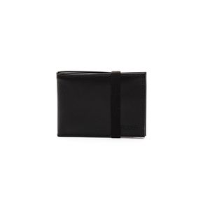 Carteira Roder Masculina Em Couro Com Elástico 3387 Preto