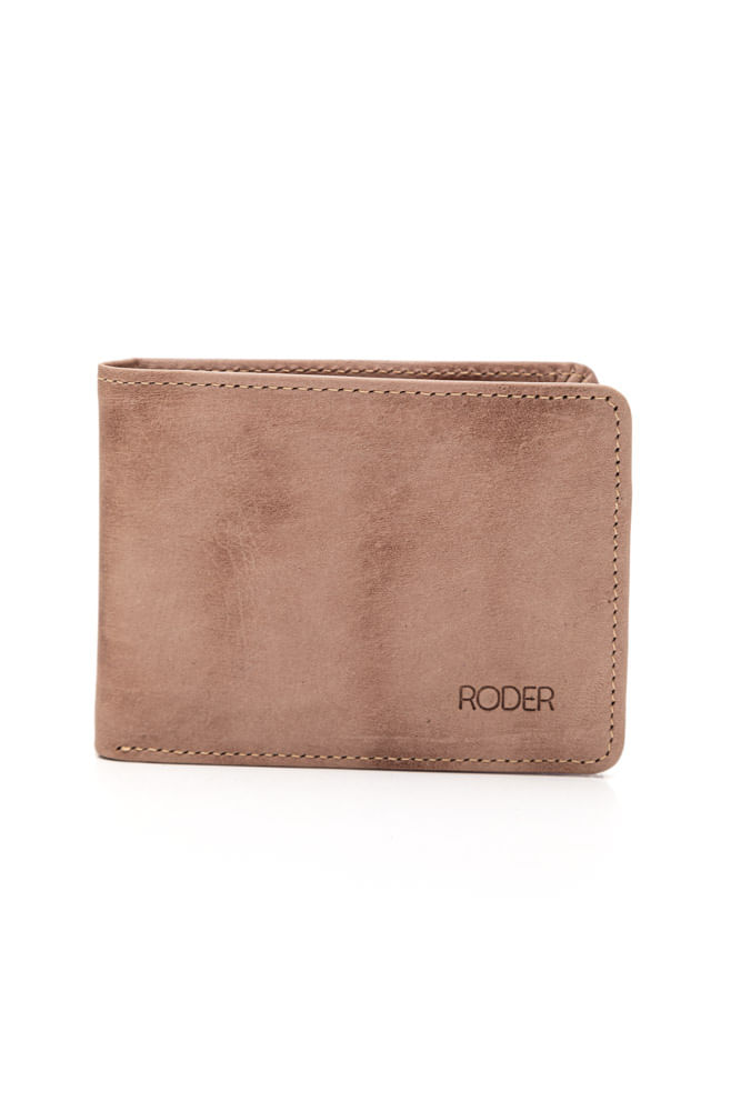 Carteira Roder Masculina Em Couro 146 Castanho