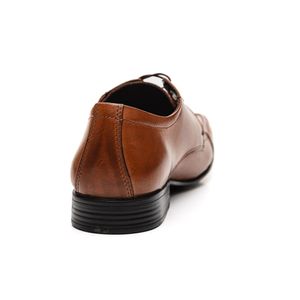 Sapato Social Zapattero Masculino Couro Natural 0205 Caramelo