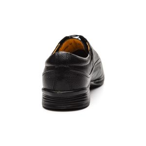 Sapato Social Zapattero Masculino Couro Natural 3803 Preto