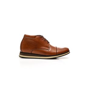 Sapato Zapattero Abotinado Masculino Couro 289 Caramelo