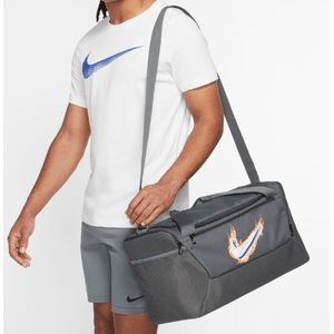 Bolsa Nike Brasília Duff Vintage 24 Litros Dx4479-068 Cinza