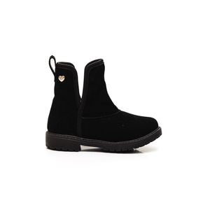 Bota Klin Cano Curto Infantil Menina Forrada Com Lâ 175.069 Preto