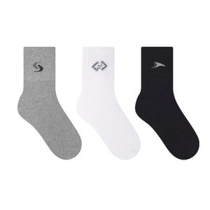 Kit 3 Meias Selene Masculina Esportiva Cano Médio 4230.001 Sortido