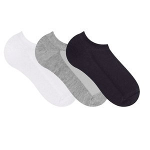 Kit 3 Meias Selene Masculina Sapatilha Invisível 4210.001 Sortido