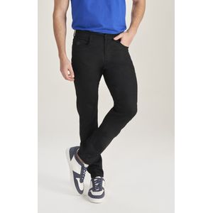 Calça Max Denim Brim Com Elastano Masculina Slim Premium 10888 Preto