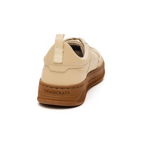 Tênis Democrata Denim Bold Casual Masculino 122116 Bege